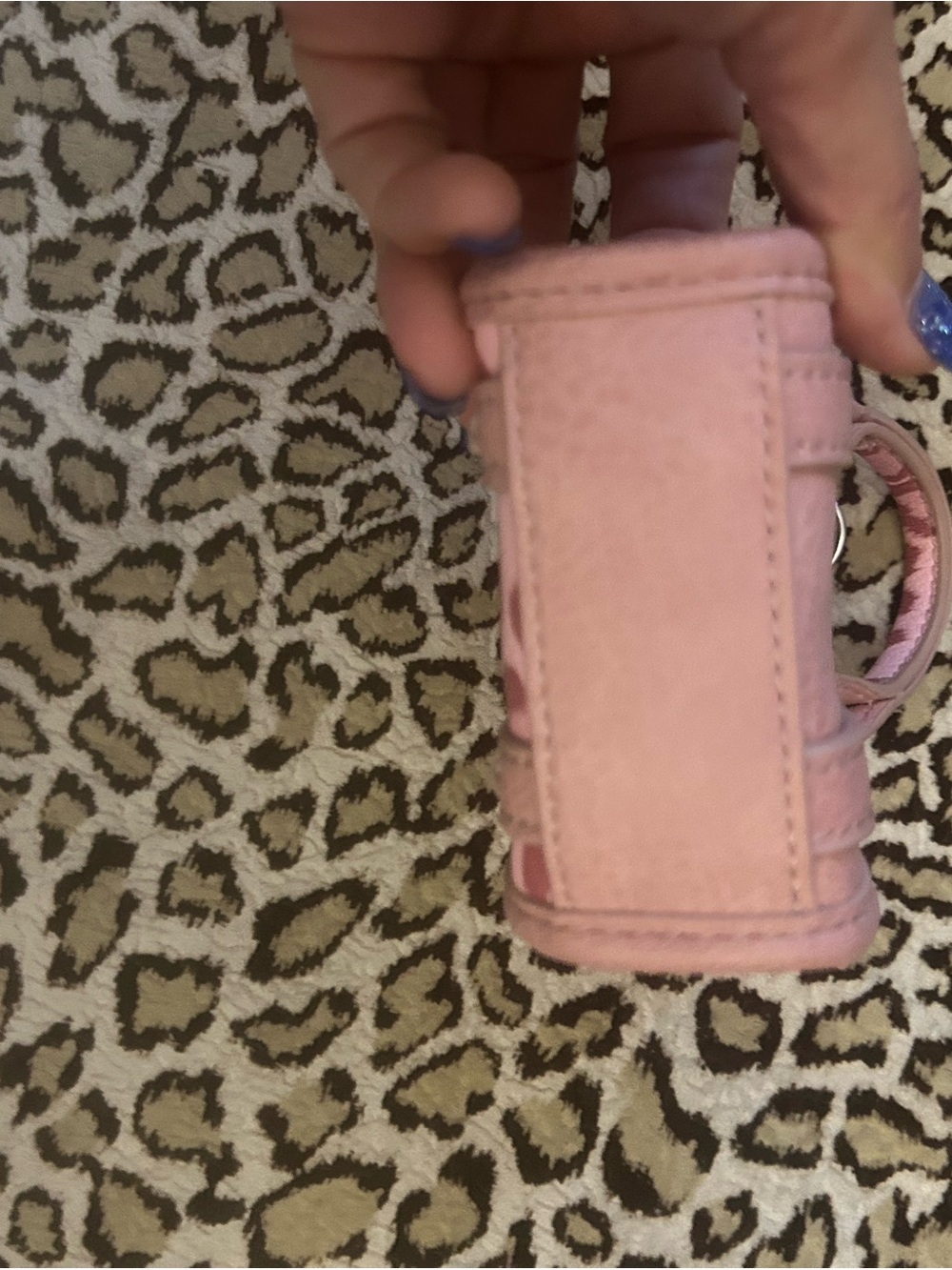 Nwot Wrangler Pink Mini Tote Keychain with Patterned Accent - Picture 5 of 8